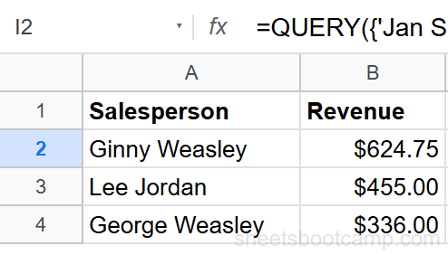 QUERY filtering combined ranges for Hogwarts transactions