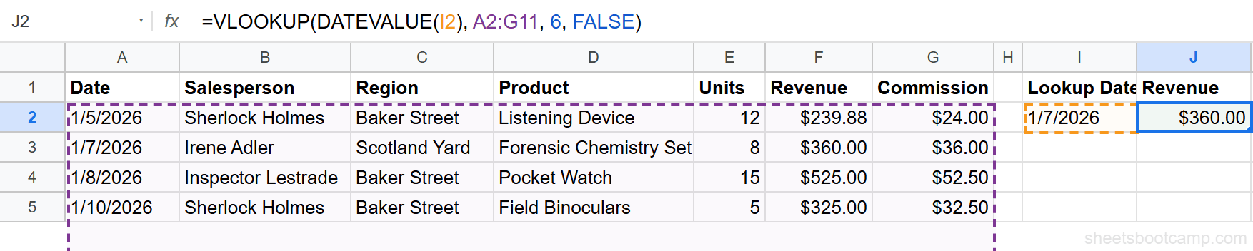 VLOOKUP with DATEVALUE converting text date to match real dates