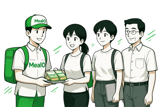 Happy Customer Receiving Fresh Food Delivery