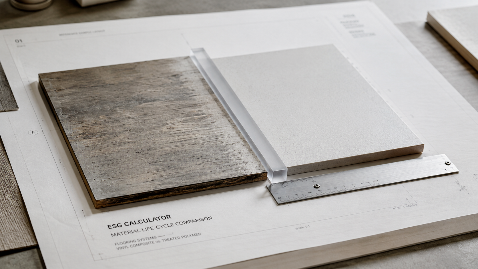 Physical material lifecycle comparison