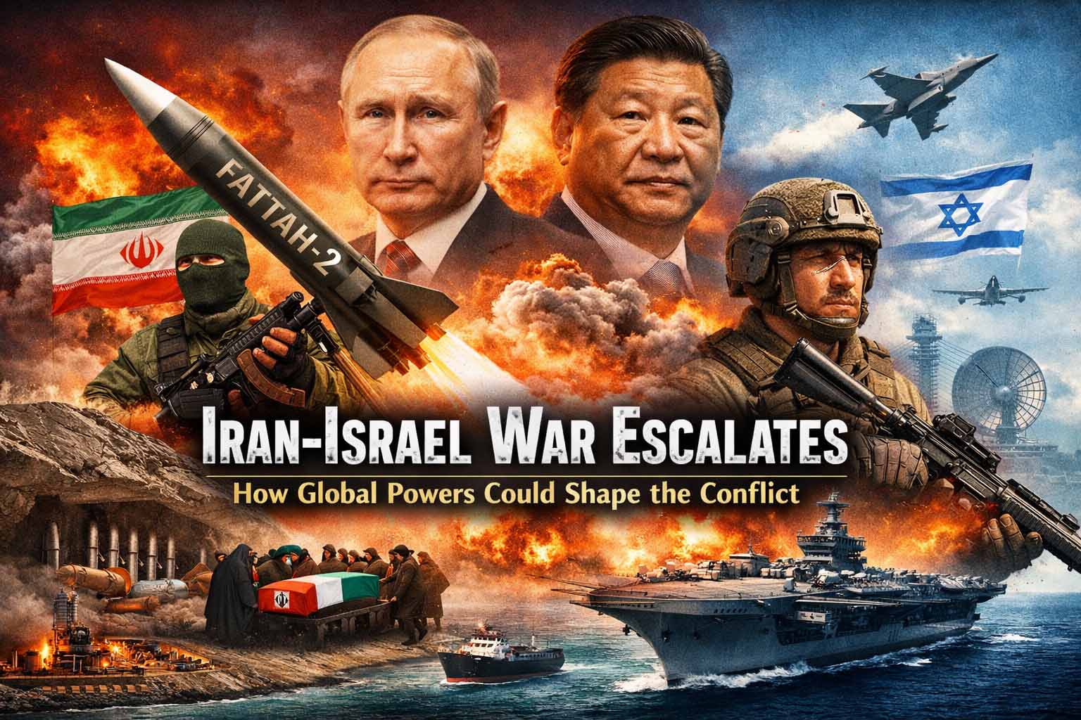 Middle East conflict escalation map