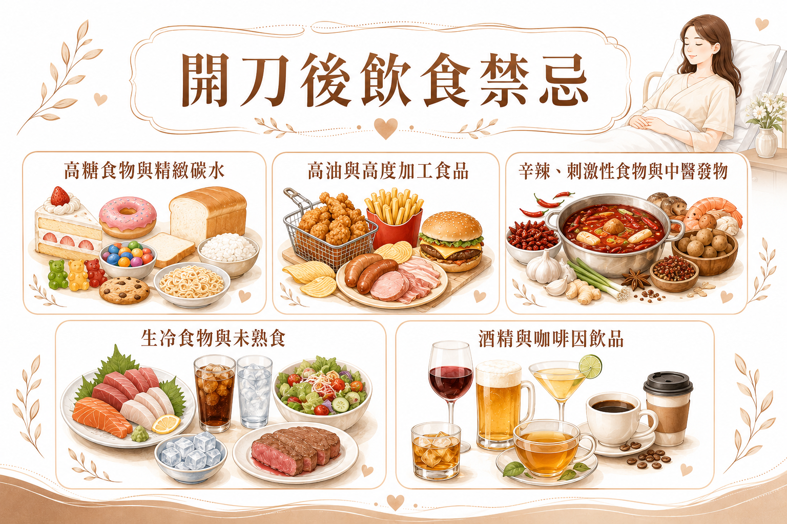 開刀後應注意的5類飲食禁忌