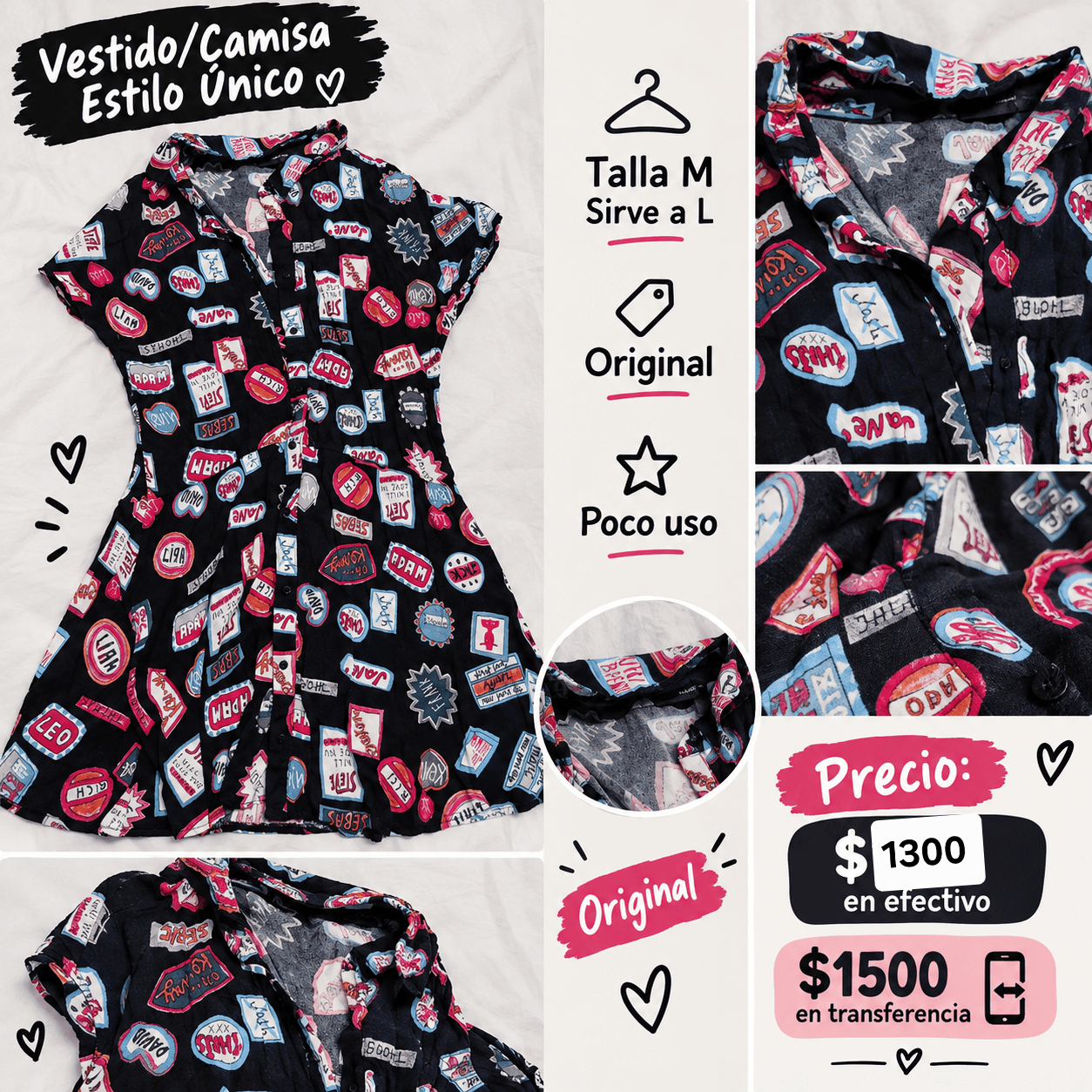 Vestido estilo camisa