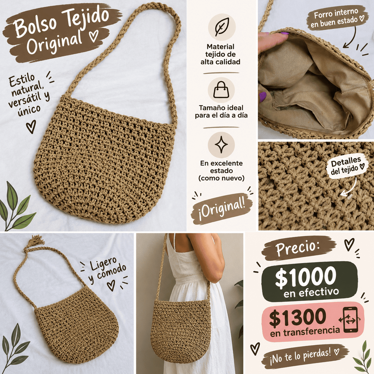 Bolso tejido