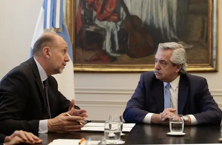Omar Perotti y Alberto Fernández