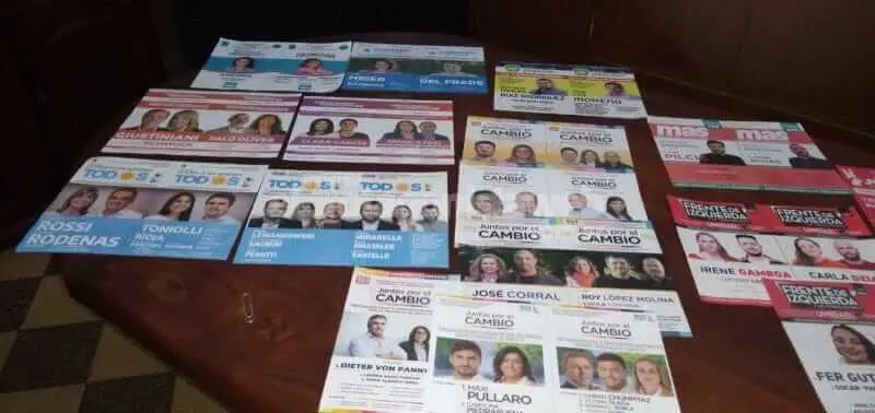 Boletas de las elecciones PASO 2021 en Santa Fe