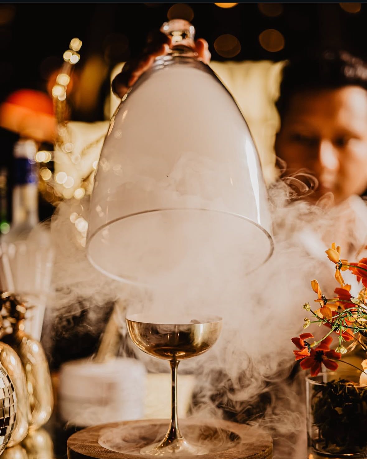 The smoke reveal