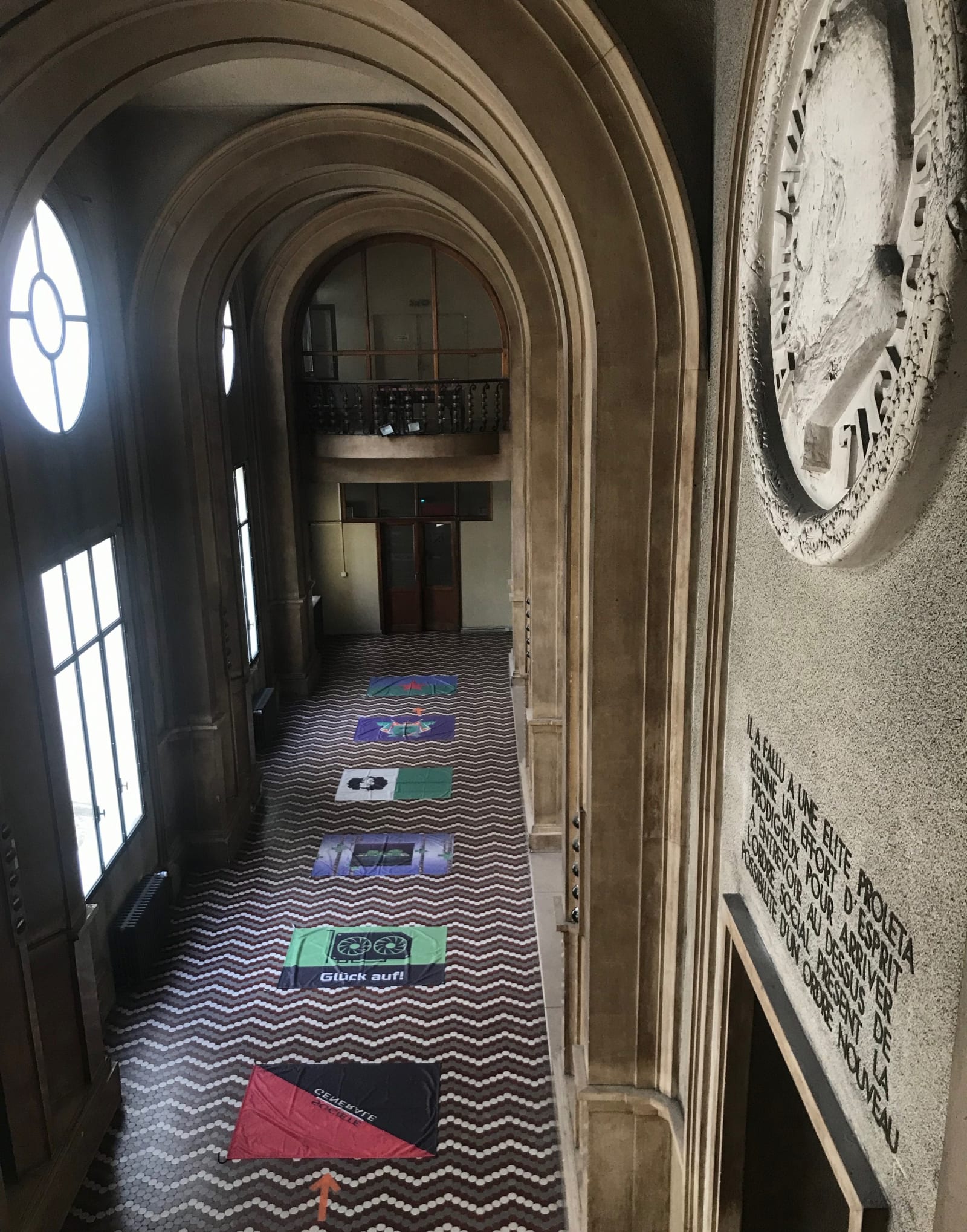 Flag Rant, vue d’installation, Le Spectre (DNSEP), ebabx