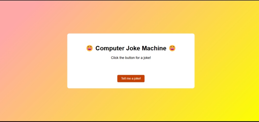 joke machine project screenshot