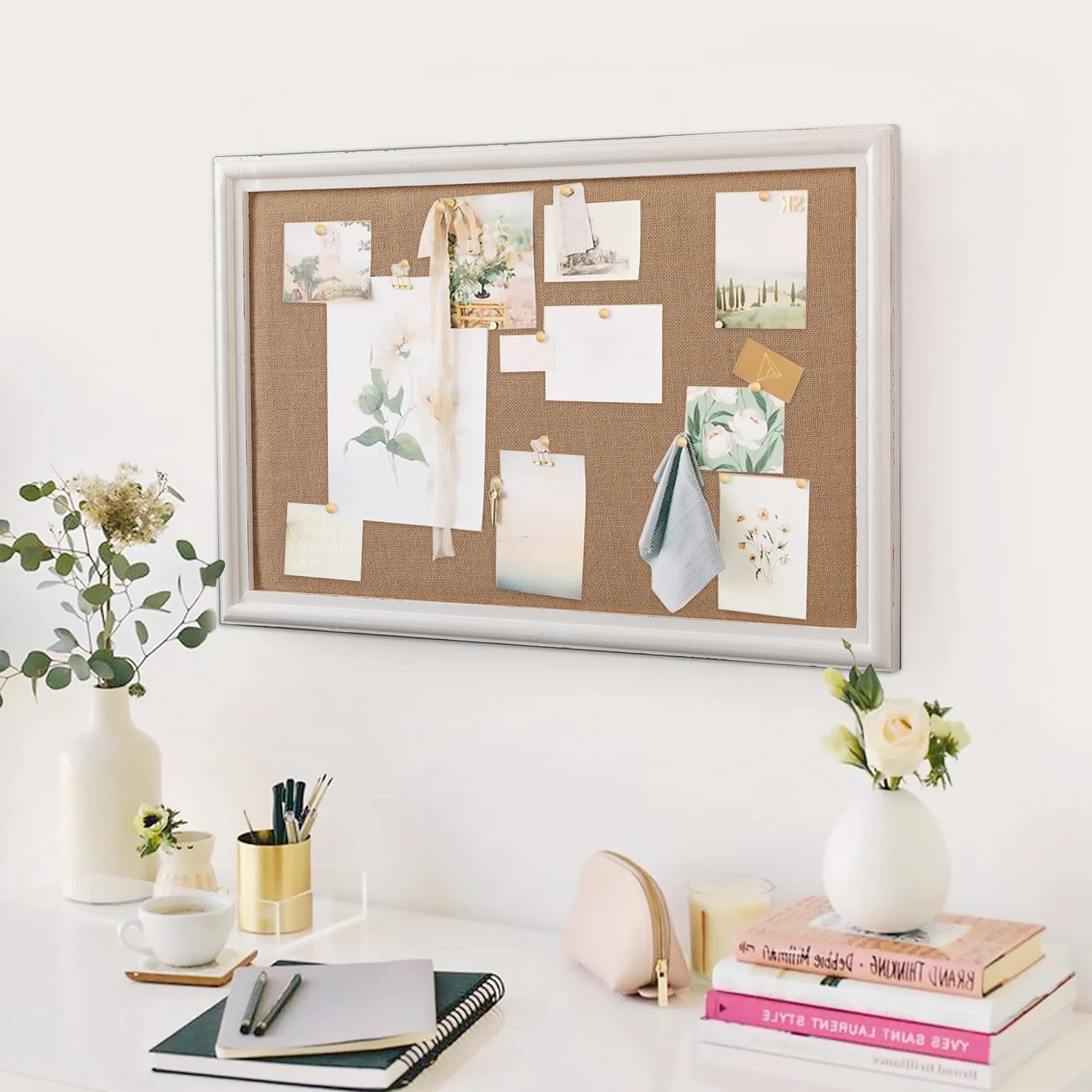 Best HD Pictures about  White Framed Bulletin Board  with No AI Images
