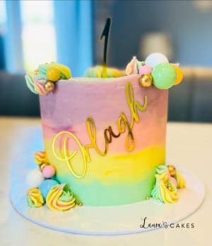 Celebration cake: A name on it