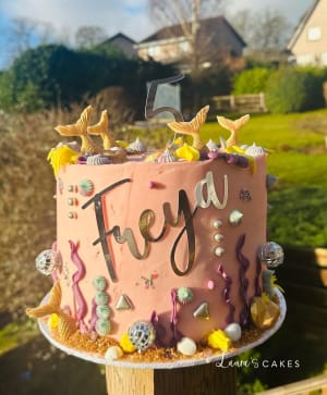 Celebration cake: A number on it