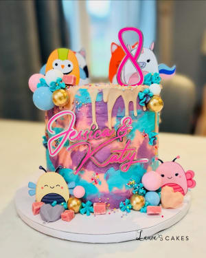Celebration cake: A number of different types of decorations