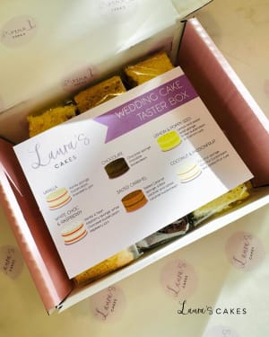 Wedding cake: A box of cakes