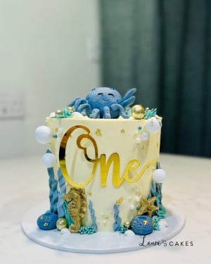 Celebration cake: A number on it