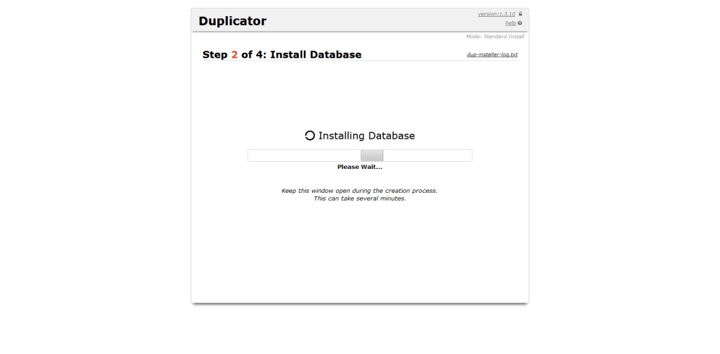 Duplicator Packages step7