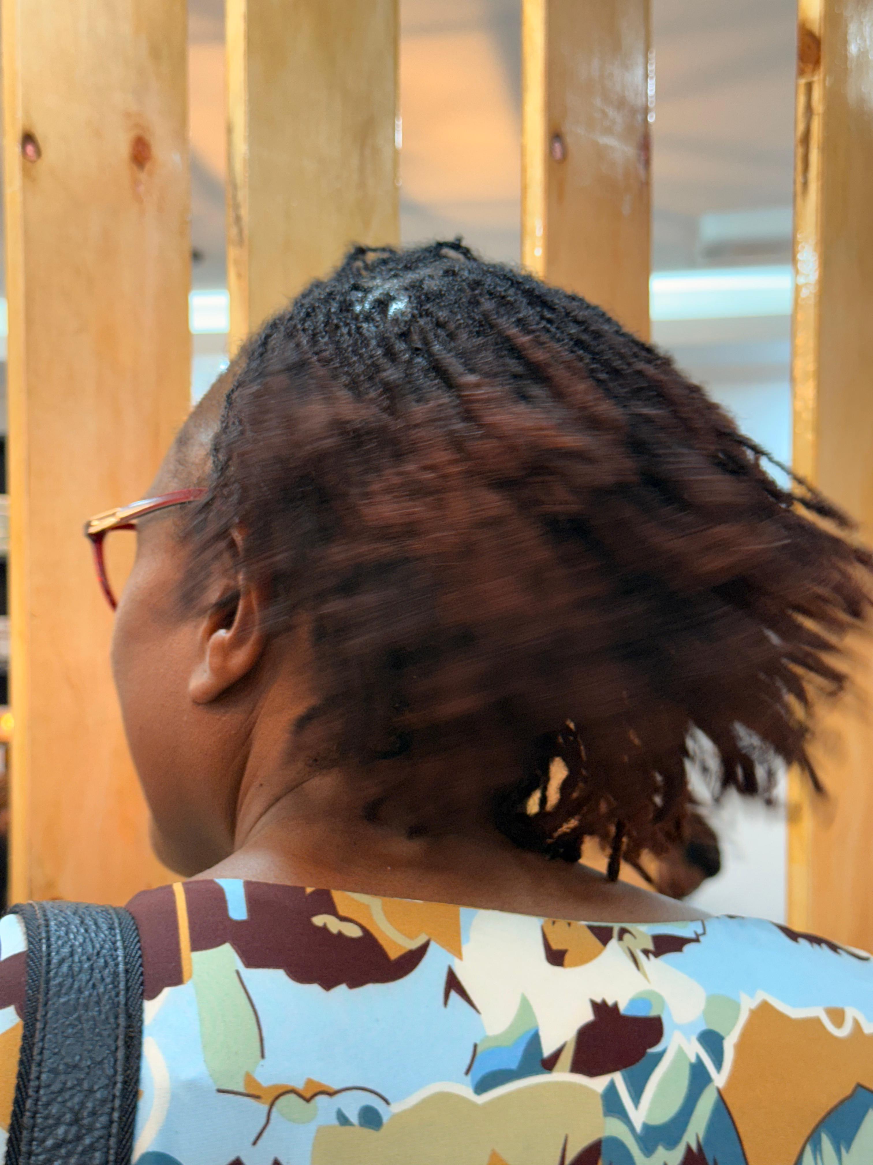 Sisterlocks updo style by Flo Sisterlocks