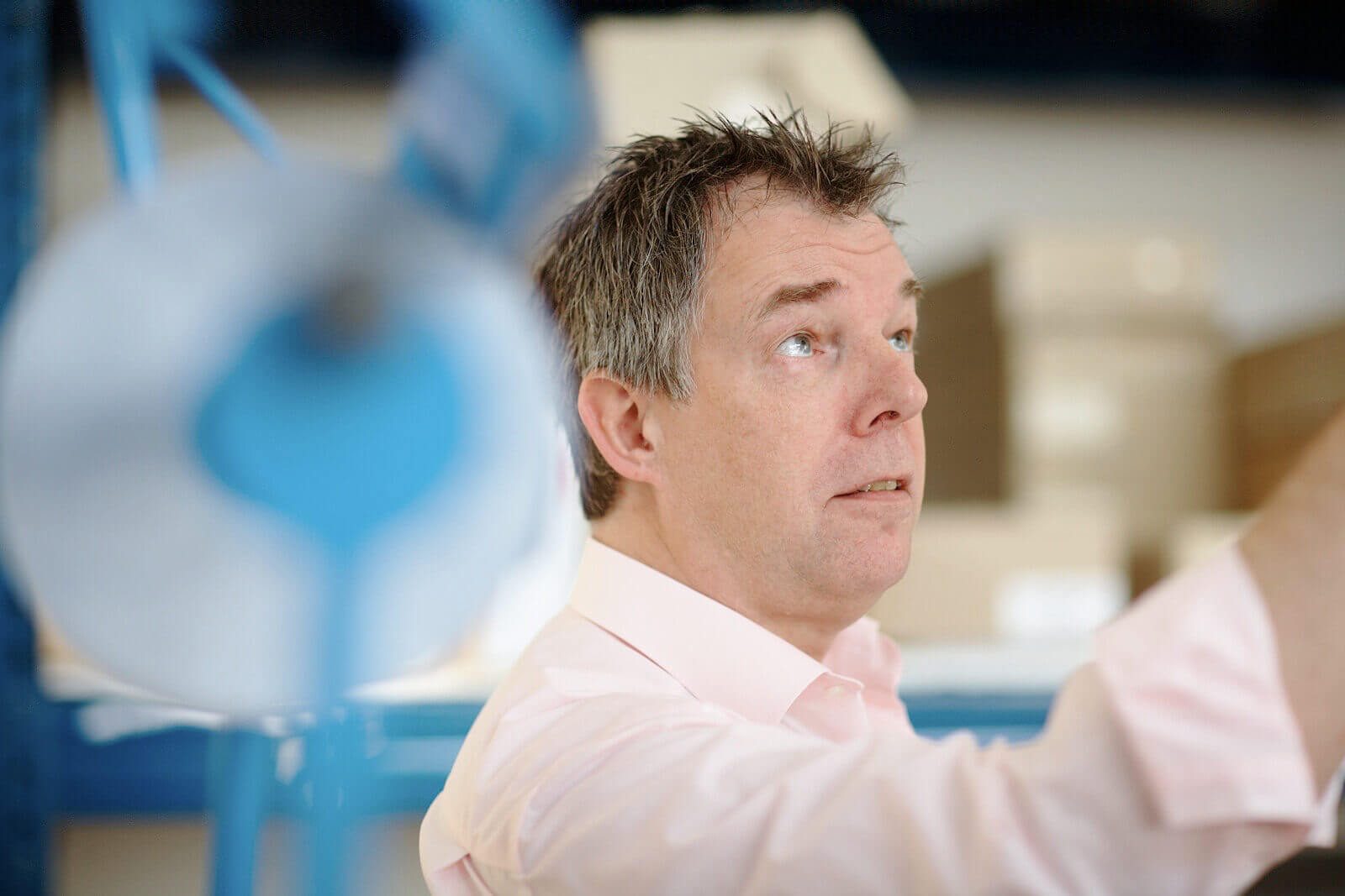 Rasmus Schübel Fotograf Münster BWS Lettershop Holger Eckhart Video Foto authentisches Business Portrait Druckdienstleister herzlich