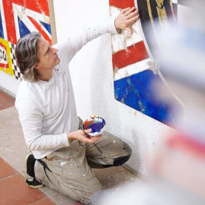 Rasmus Schübel Fotograf Münster Ferencz Olivier Maler Künstler München Branding professionelles Portrait Kunst arbeitend