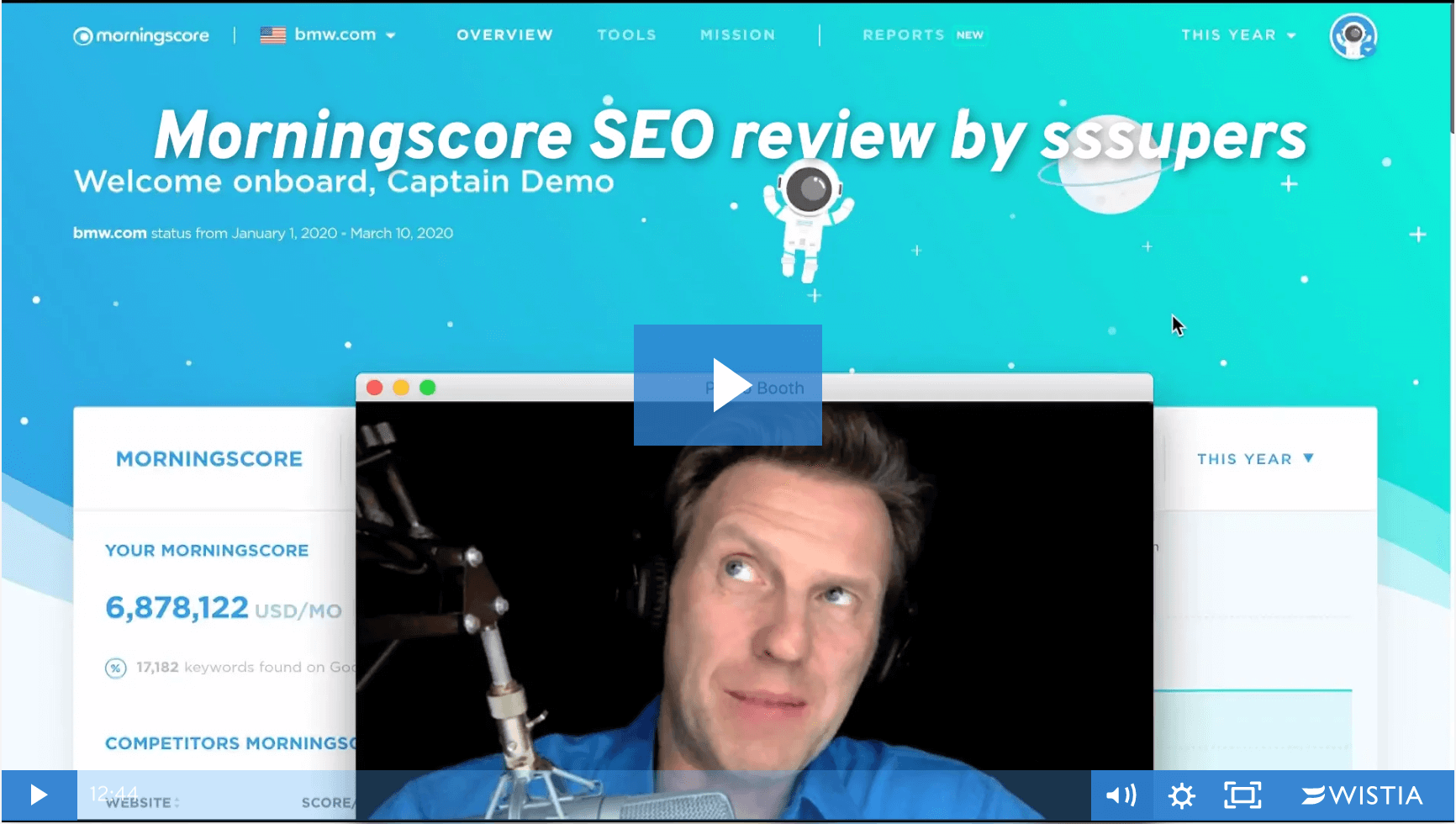 Rasmus Schübel Münster Website Squarespace Systeme.io SEO Tool Morningscore Review