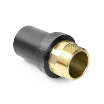 ECO PE/messing overgang utvendig gjenger