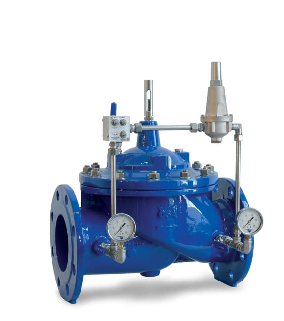 Trykkreduksjonsventil PRV 410-AC Fullt gjennomløp