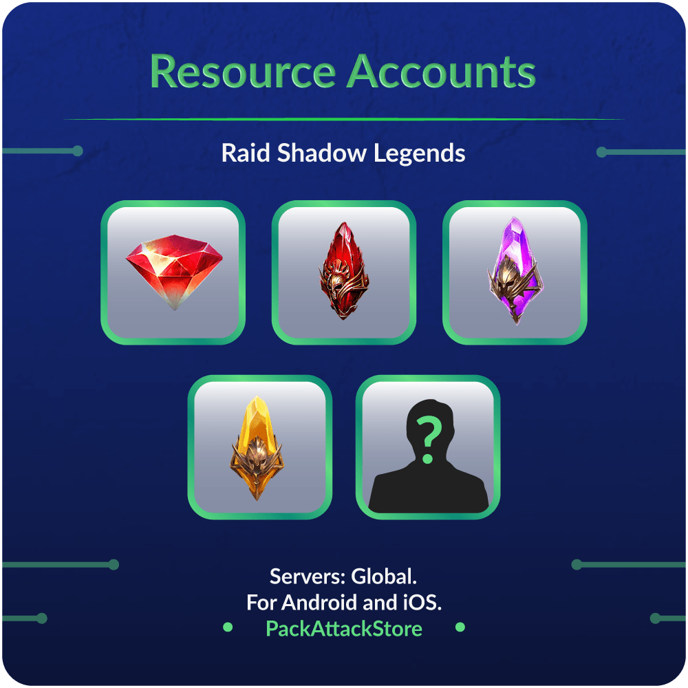 10 Accounts x 7200+ Gems + 7 x 5-Stars + 25-28M Silver + 10 Primal Shards + 20 Sacred Shards + 3 Void Shards | Resource Account 10 Accounts x 7200+ Gems + 7 x 5-Stars + 25-28M Silver + 10 Primal Shards + 20 Sacred Shards + 3 Void Shards | Resource Account
