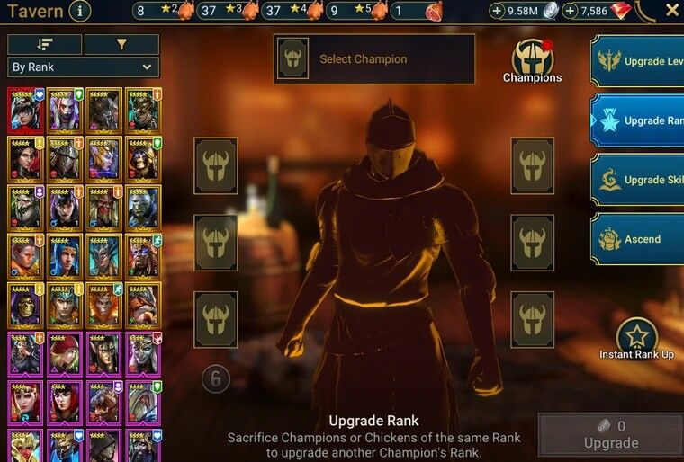 Combo – Top Myth – Nais the Shadowthief + Void – Rakka Viletide + Caoilte + 18 Leg  Geomancer  42307 Energy  7586 gems