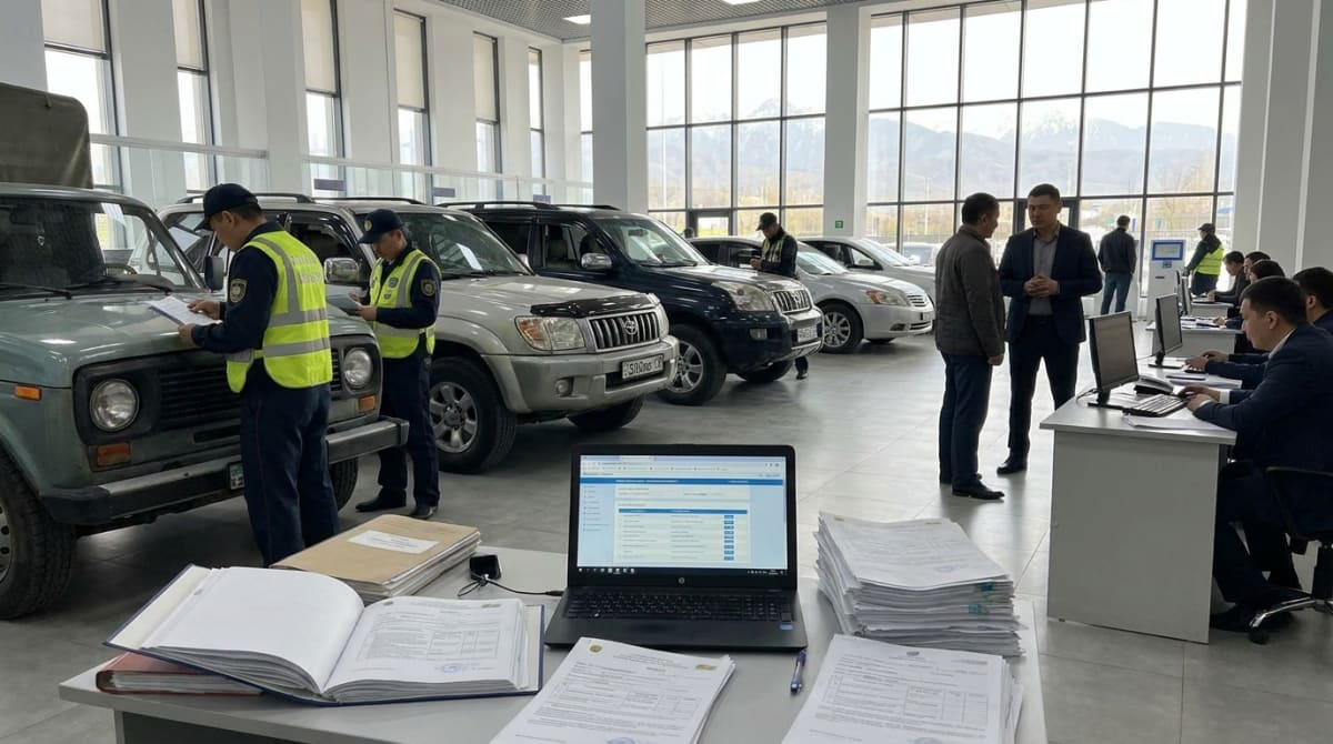 Алматы облысында 800-ден астам көлік заңсыз тіркелген: 17 адам сотталды