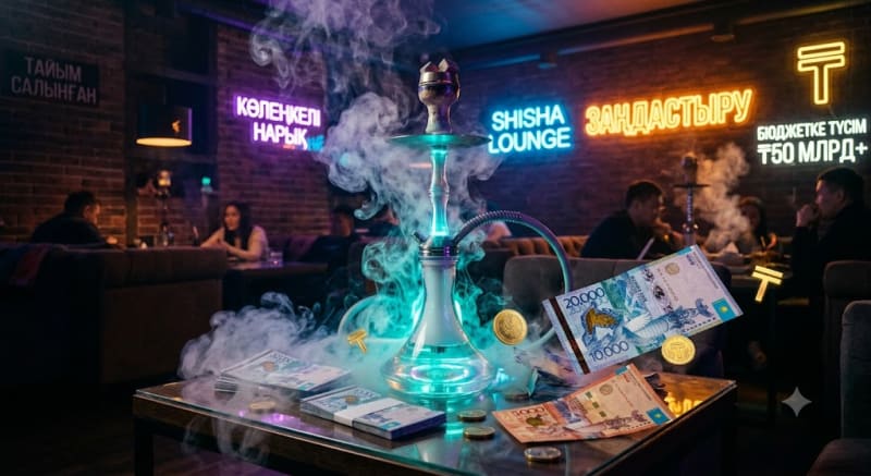 50 млрд теңге түсім: Кальян бизнесі көлеңкеден шыға ма?