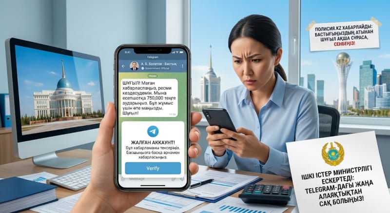 «Бастықтан келген хат»: Қазақстанда Telegram арқылы алдайтын жаңа алаяқтық түрі пайда болды