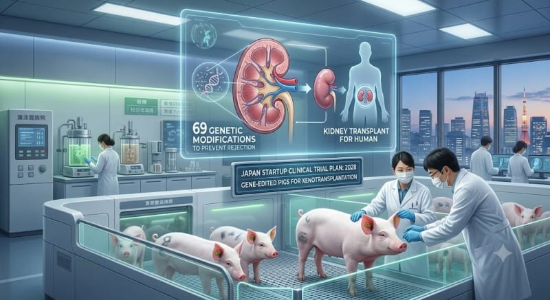 2028 жылы адамға шошқа бүйрегін салу операциясы басталады