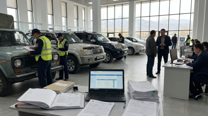 Алматы облысында 800-ден астам көлік заңсыз тіркелген: 17 адам сотталды