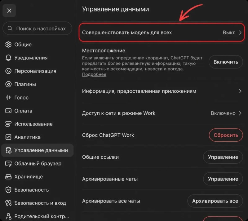 ChatGPT чаттарын бөгде адамдардан қалай жасыруға болады?