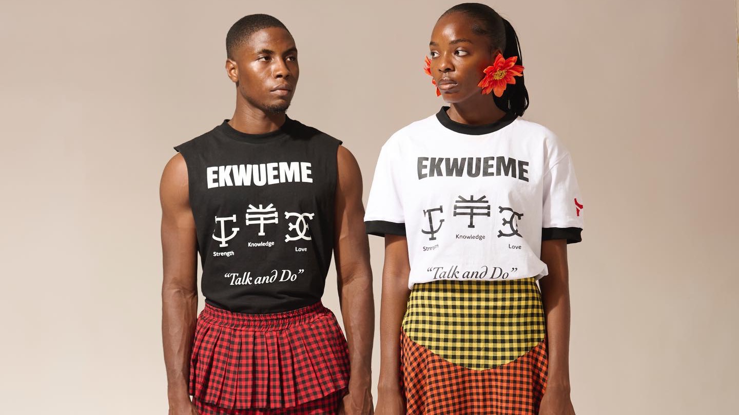 Henri Uduku contemporary Nigerian menswear featuring a stylish model in a modern, minimalist outfit, showcasing the Lagos-based fashion brand’s clean tailoring