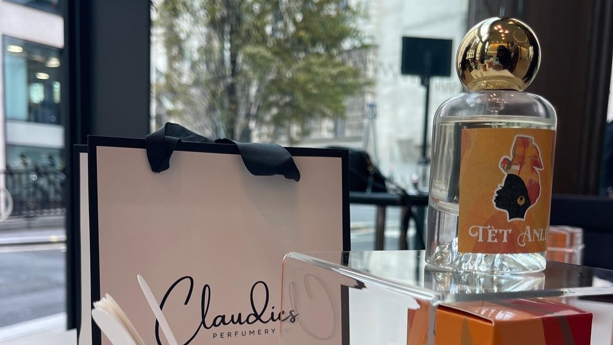 Claudie’s Perfumery display banner