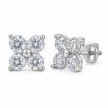925 Sterling Silver Soft Petal Studs view 1