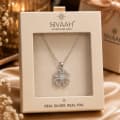 925 Sterling Silver Lucky Four Heart Clover Pendant view 4