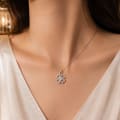 925 Sterling Silver Lucky Four Heart Clover Pendant view 5