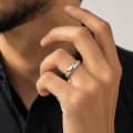 925 Silver Classic Plain Challa Ring view 2