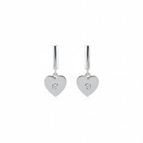 5 Sterling Silver hanging Heart Stud Earrings