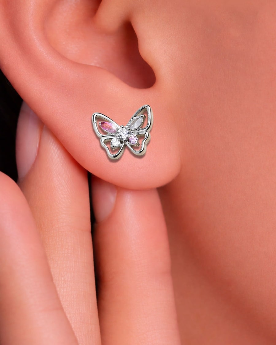 925 Sterling Silver Butterfly Stud Earrings 925 silver jewellery SIVAAH