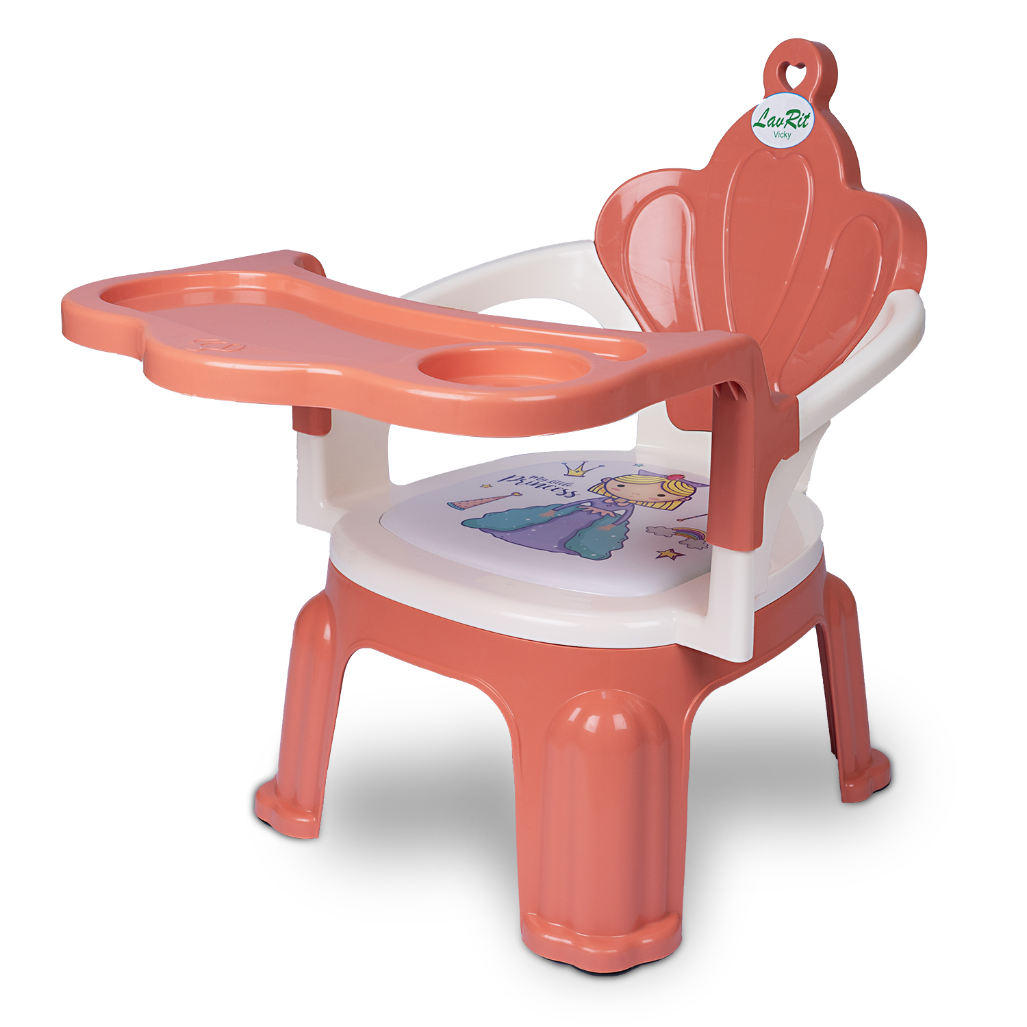 Baby Feeding Chair with Detachable Tray - Brown (Boy)