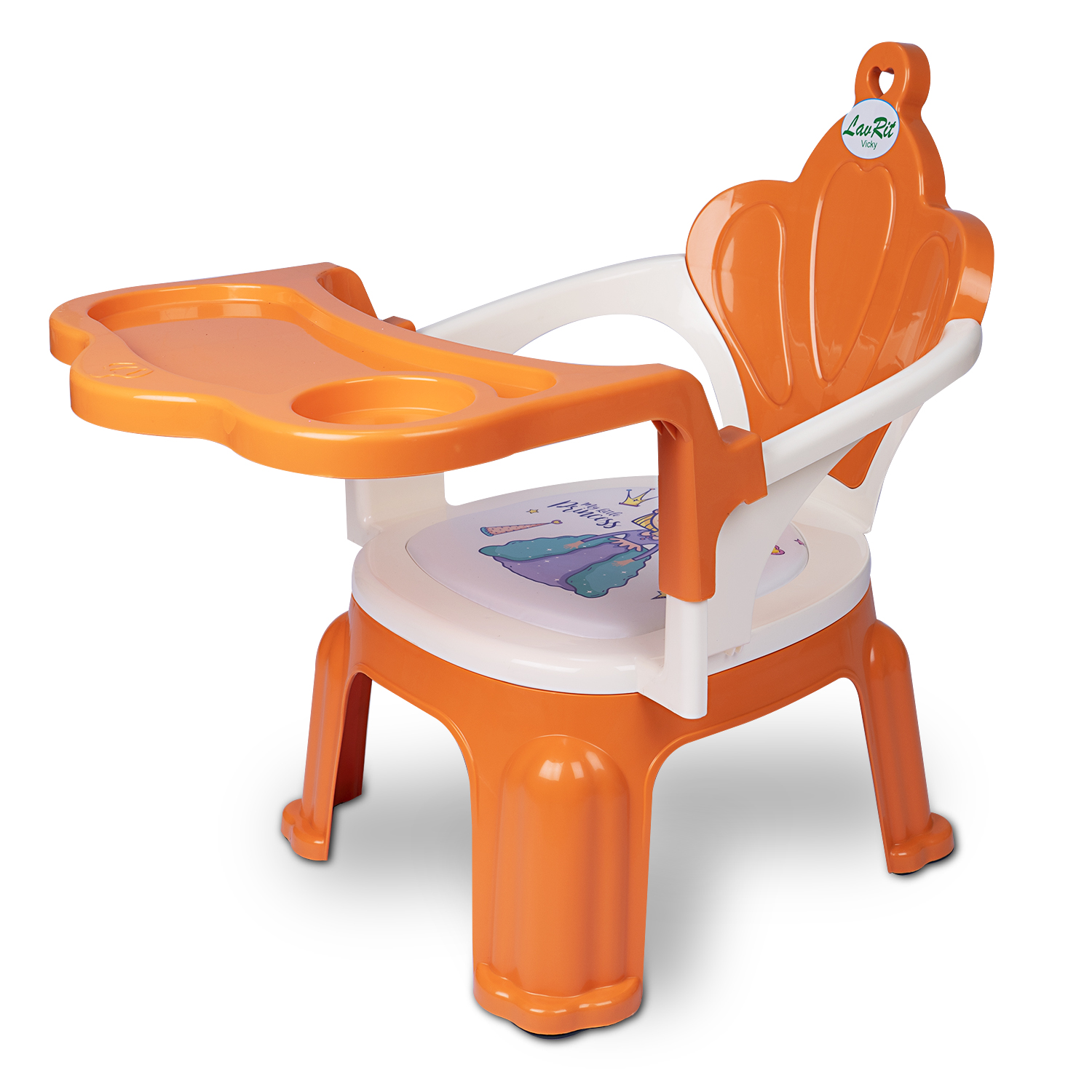 Baby Feeding Chair with Detachable Tray - Orange (Boy)