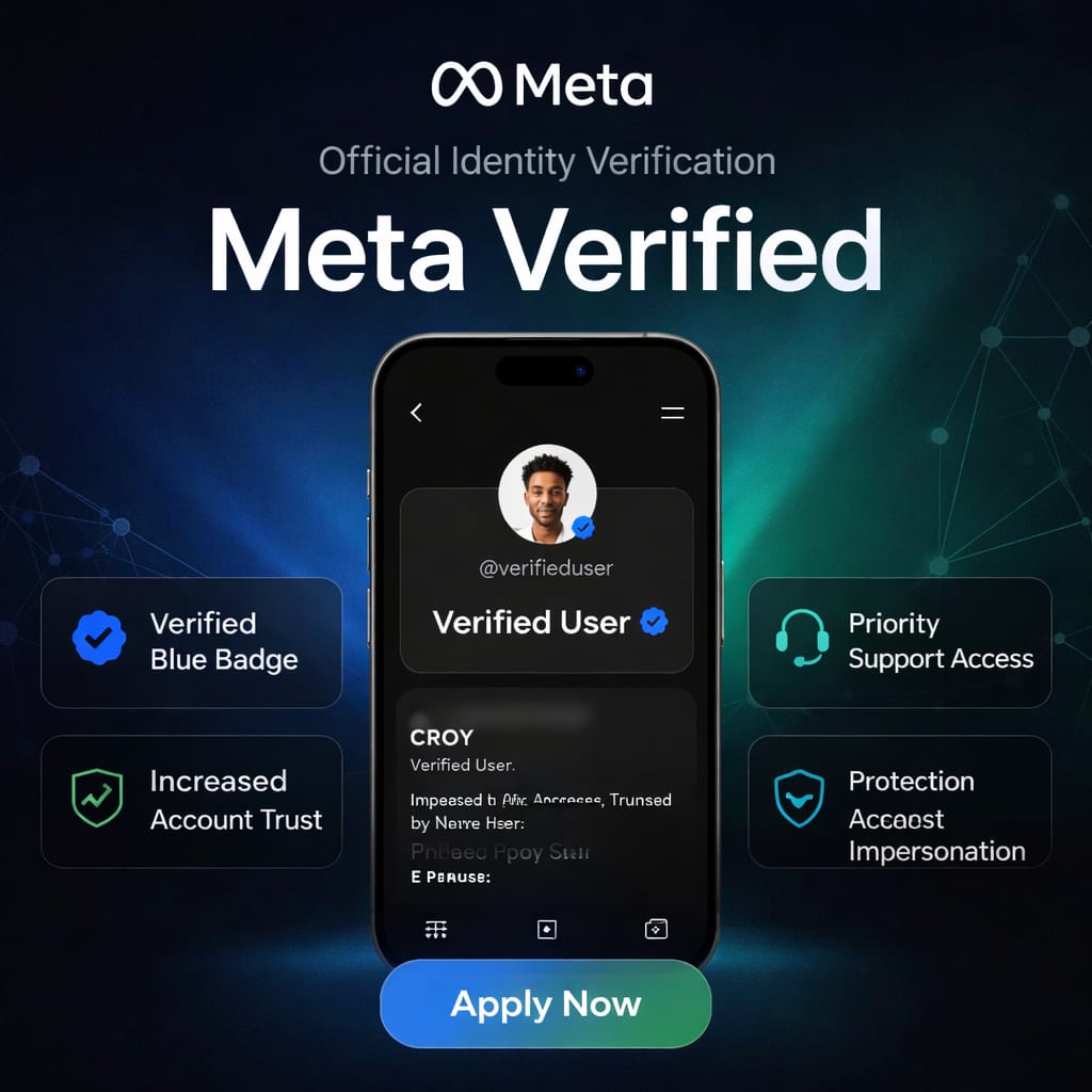 Get your blue badge: Meta Verified Service