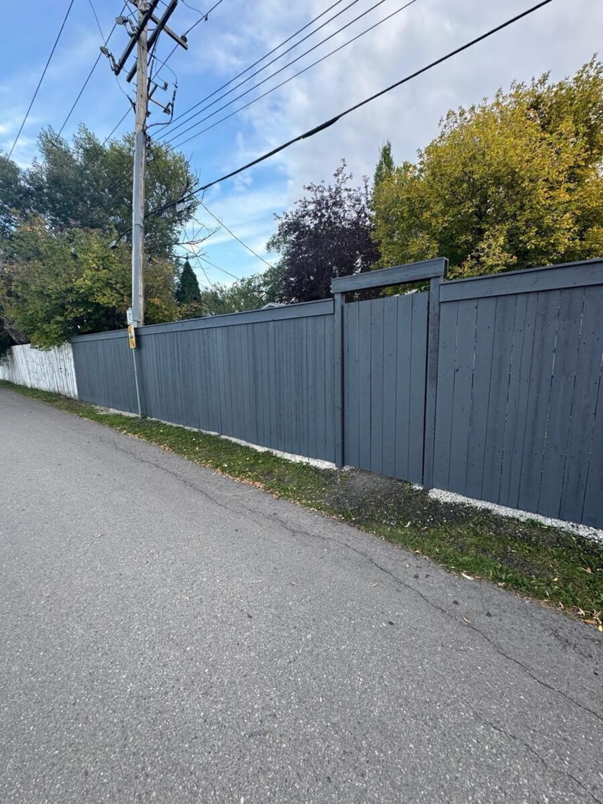 Wood fence