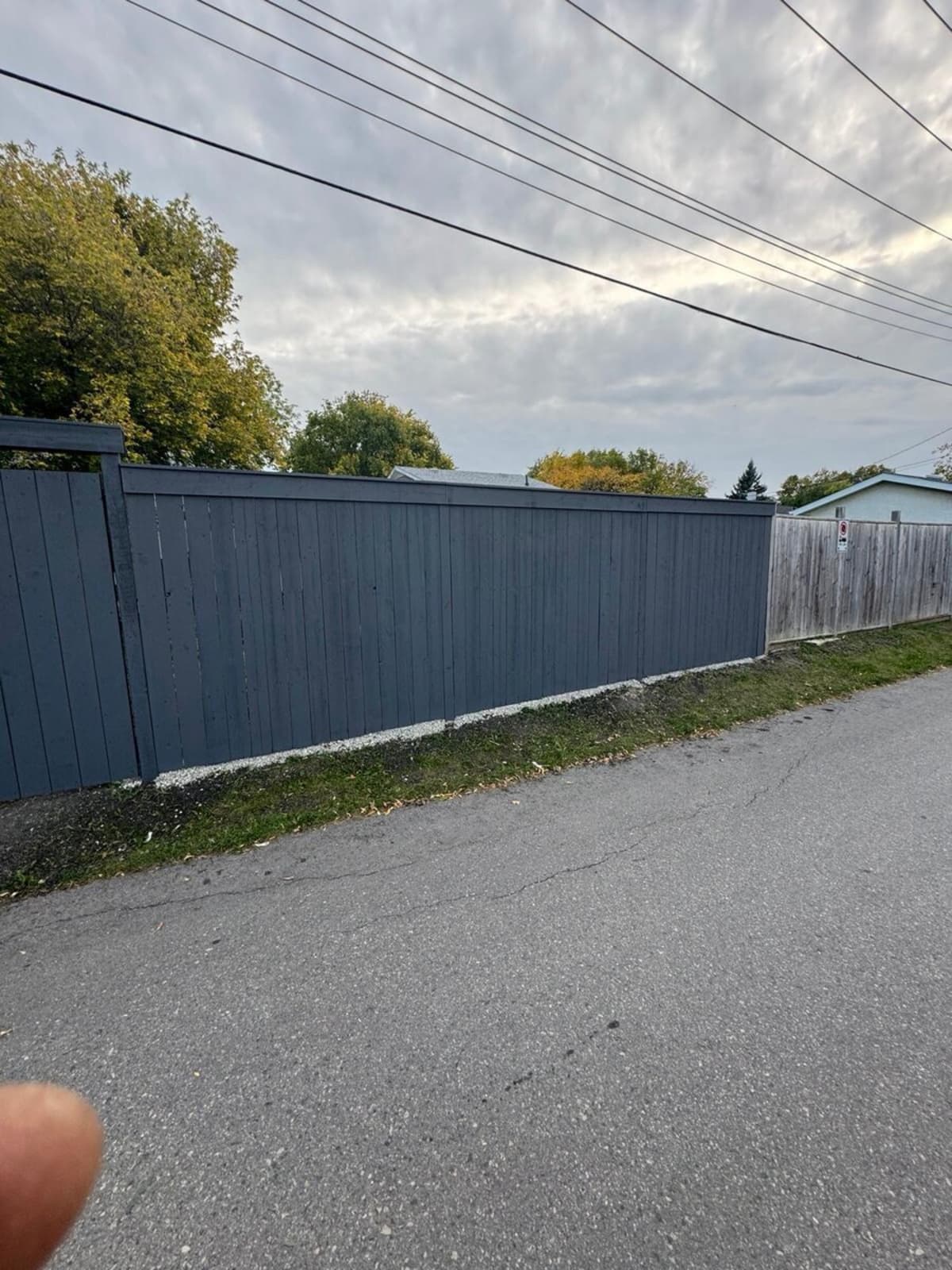 Privacy fence installation