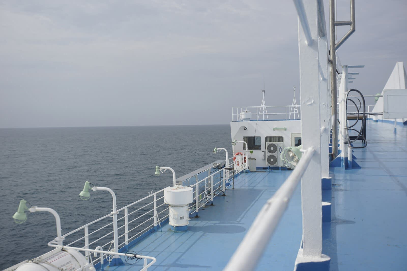Cruise ship at sea