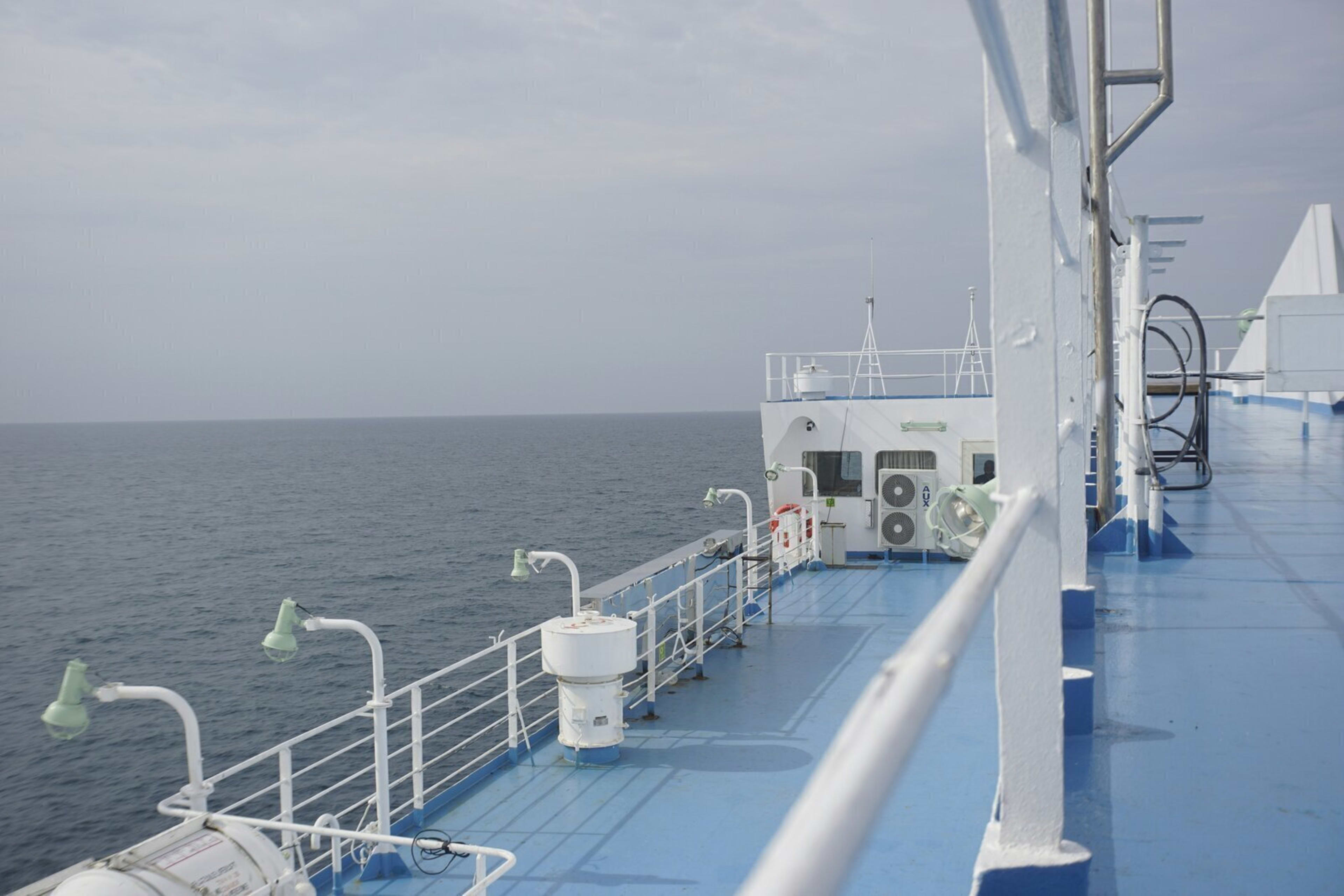 Cruise ship at sea