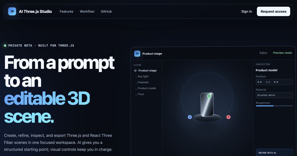 AI Three.js Studio